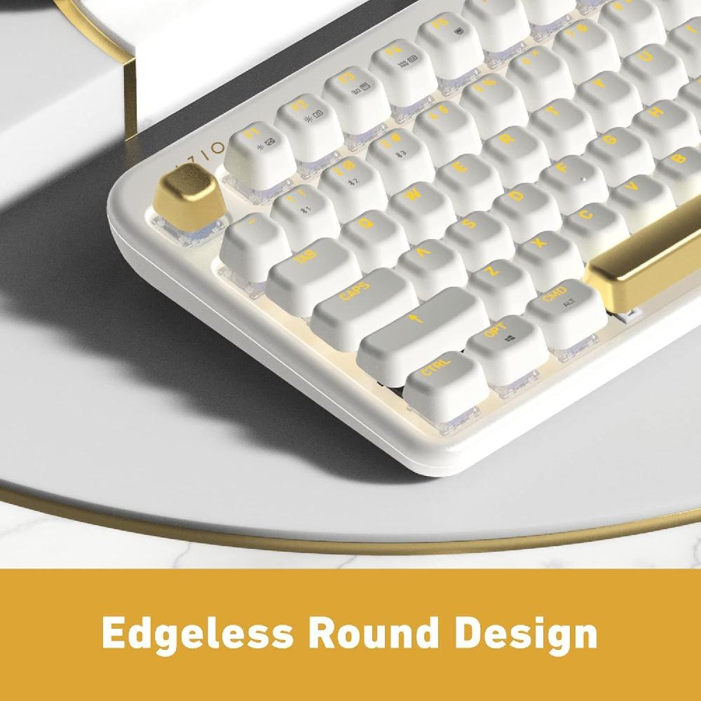 아지오 키보드 Azio IZO Wireless BT5 / USB PC 및 Mac 기계식 White Blossom - 상세 이미지 3