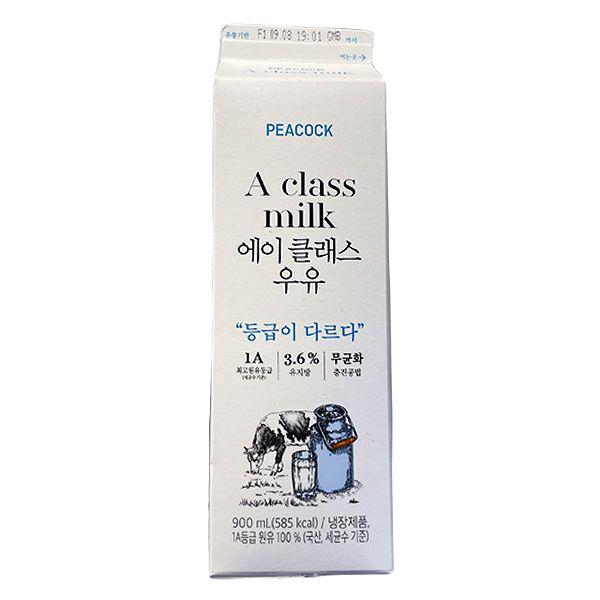 피코크  에이  클래스  우유  900ml  (1A등급)(매일유업)  x  3개 : 내일 배송