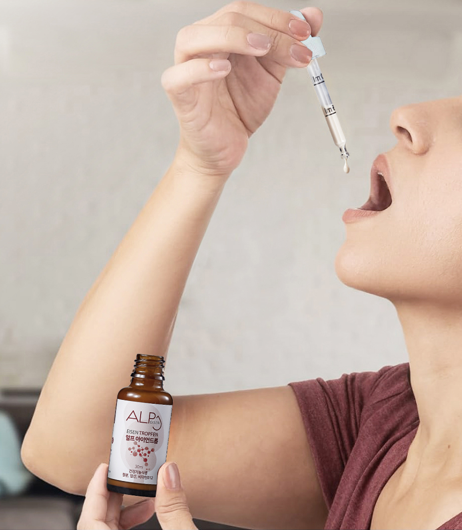 [독일 최우수상 철분제] 알프뉴트리션 프리미엄 무설탕 어린이철분제 임산부철분제 알프아이언드롭 철분 30ml, 6개