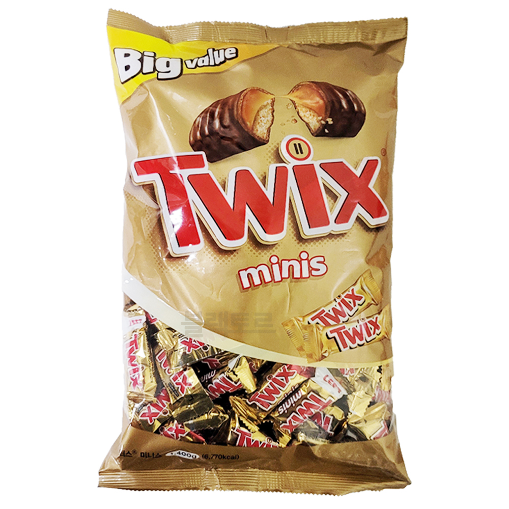 트윅스 미니 초콜릿 1.4kg 대용량 초코바 사무실간식 코스트코 : 프레시코스트코