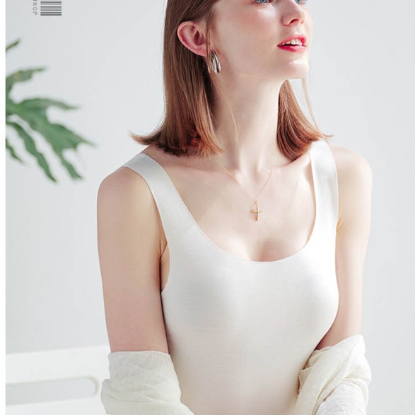여자 운동 티셔츠 시원한 여성 쿨링 노 브라 탑 티셔츠 캡 내장 마라톤 여름 패드 나시 - 상세 이미지 4