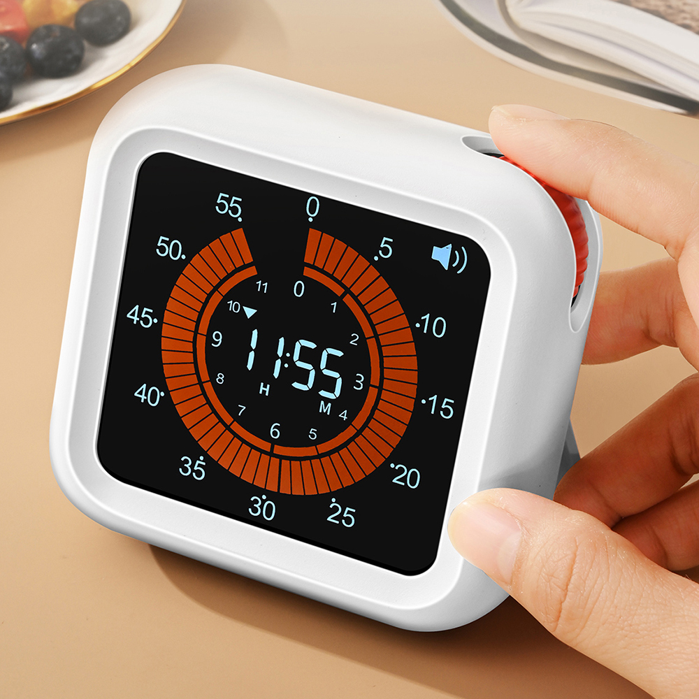 디지털 타이머 뽀모도로타이머 구글 타임 주방 요리 시계 공부 무소음 알람