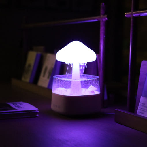 아오라 빗소리 가습기 비구름 무드등