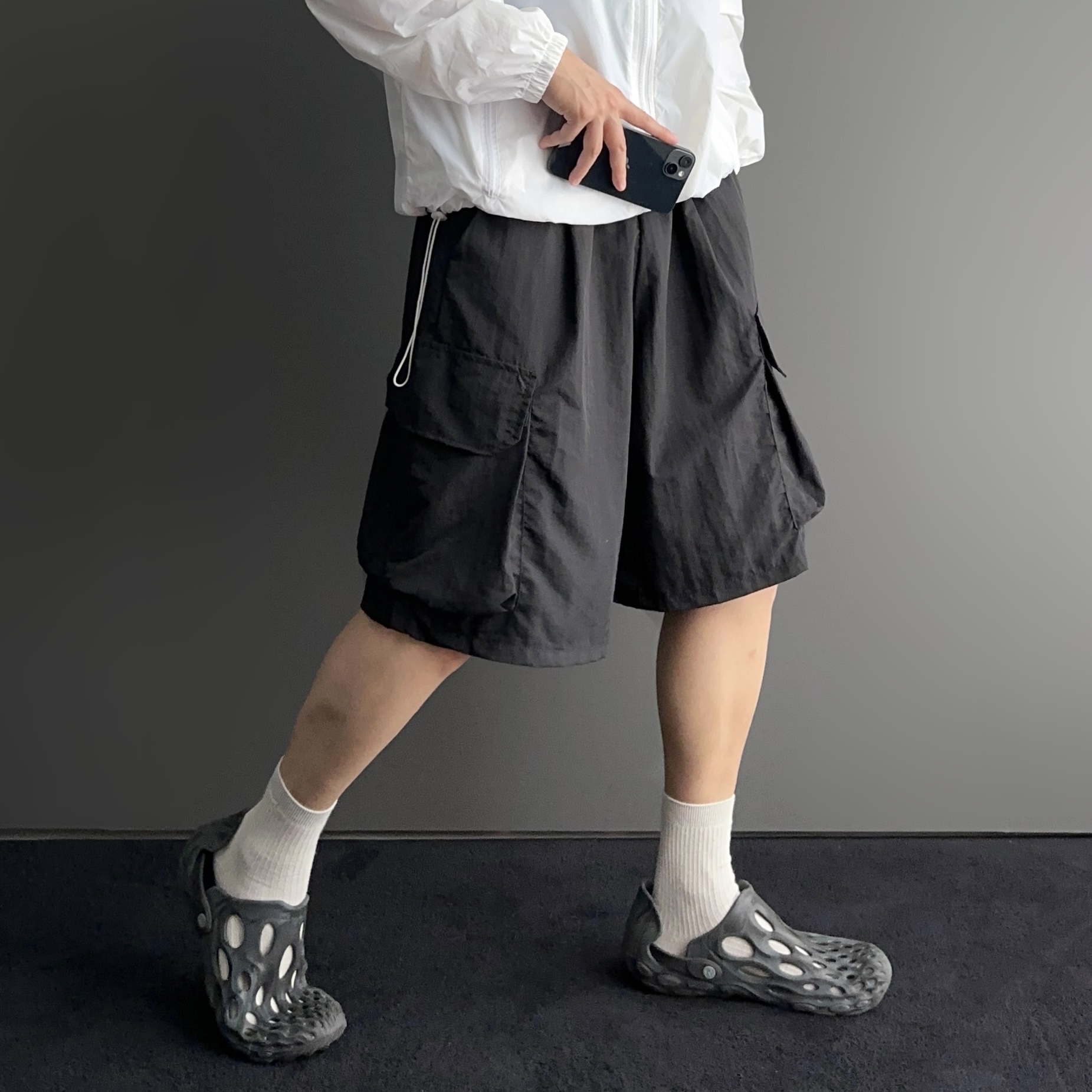 1+1 건빵반바지 나일론반바지 - 상세 이미지 5