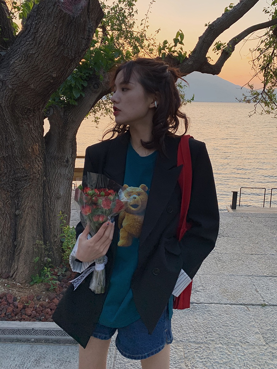 살롱드립2 52화 염정아 자켓 모직 오피스 캐주얼 의상 옷 패션 - 상세 이미지 3