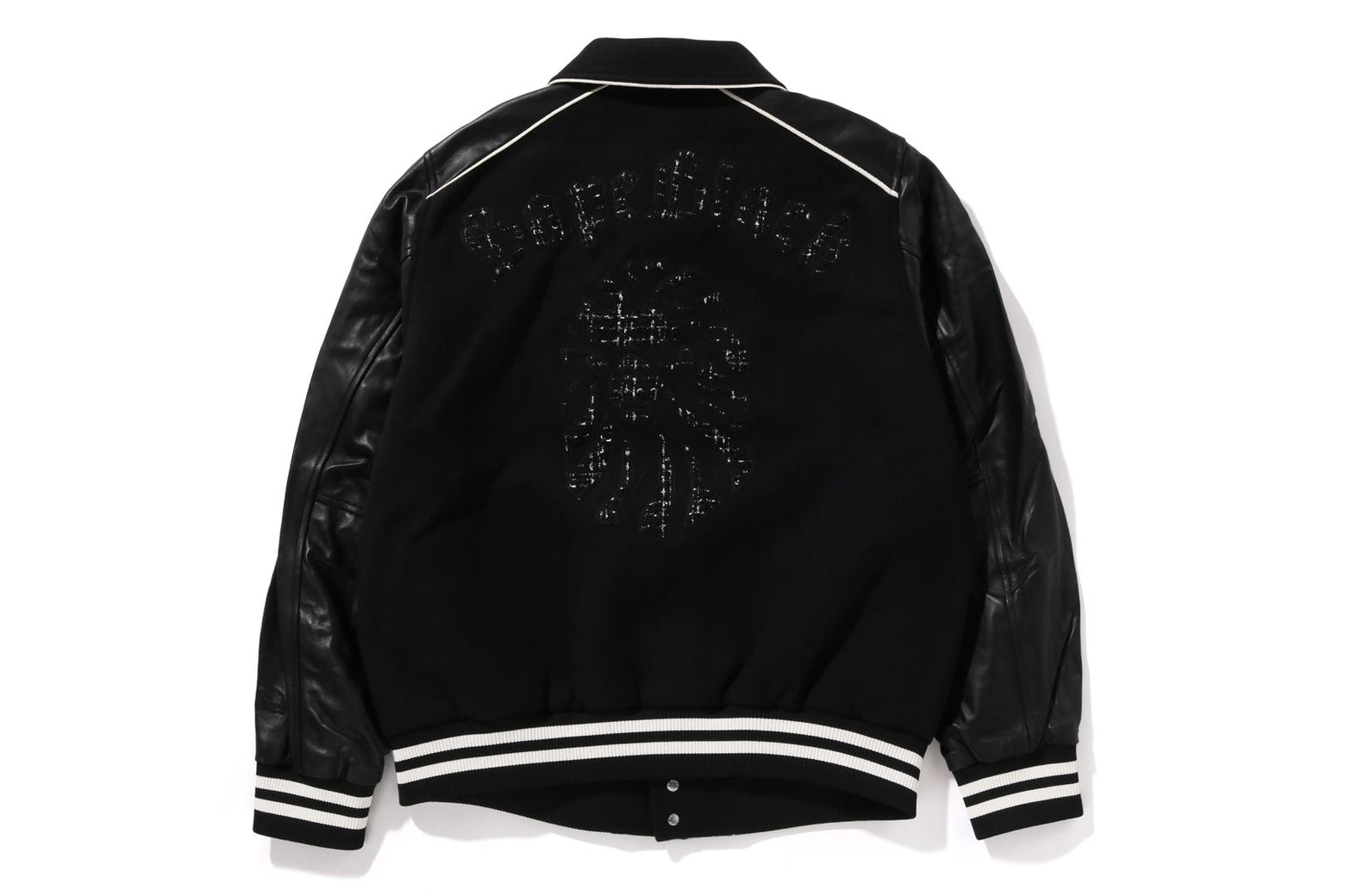 베이프 자켓 BAPE BLACK LOGO BASEBALL 1K20-140-028 - 상세 이미지 2