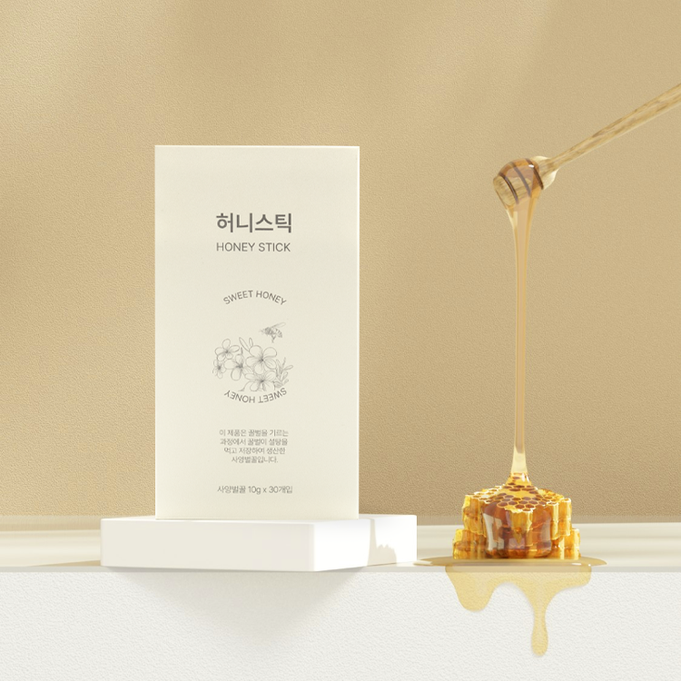 비즈랩 허니스틱 사양 벌꿀스틱 스틱꿀 꿀스틱 10g 30포 1개 - 상세 이미지 3