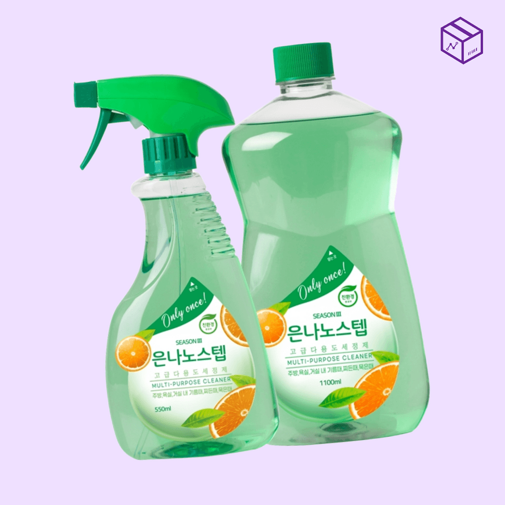 은나노스텝  다용도 세정제 대용량 활용도 높은 세정제 본품 550mL 리필 1100mL : 일동상사