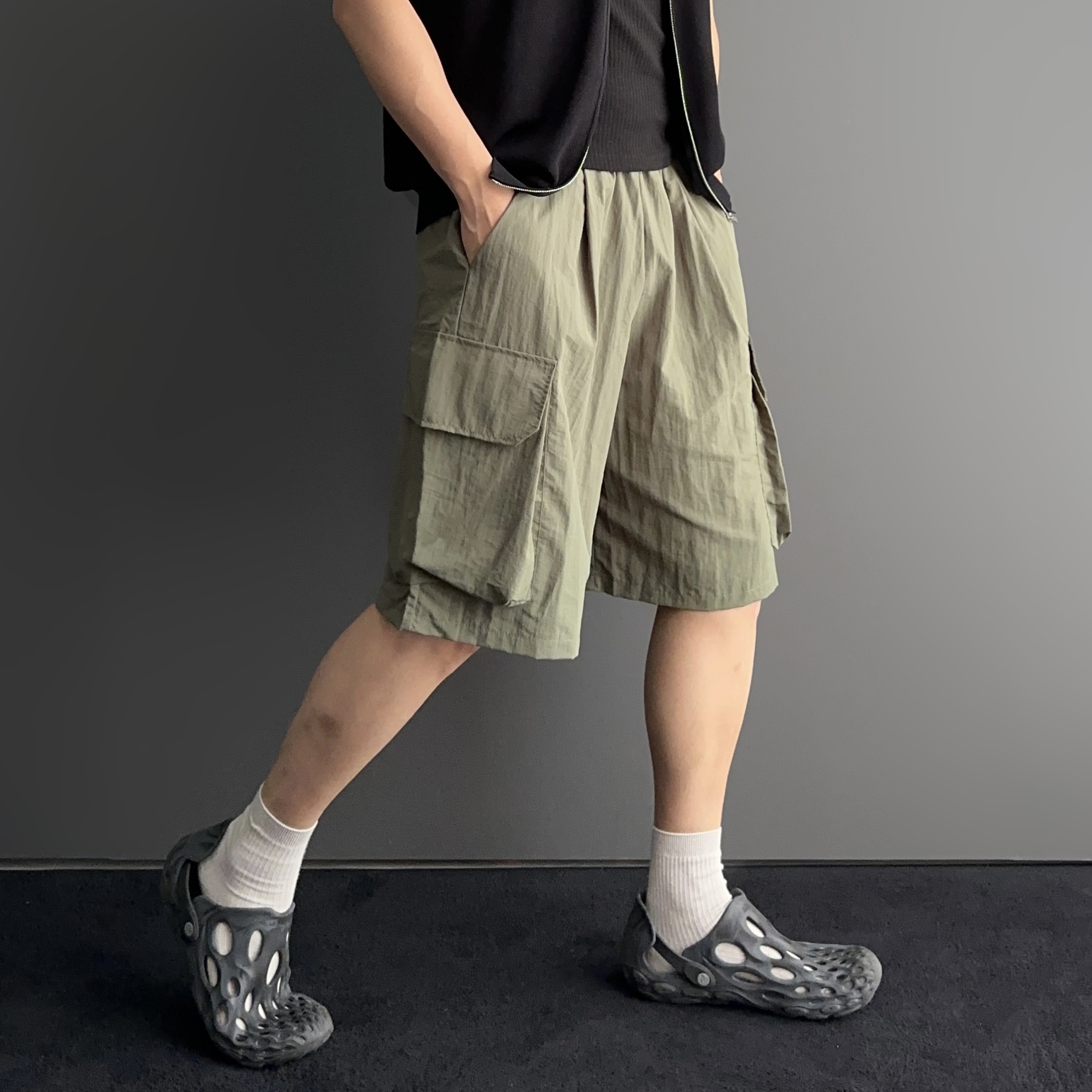 1+1 건빵반바지 나일론반바지 - 상세 이미지 3