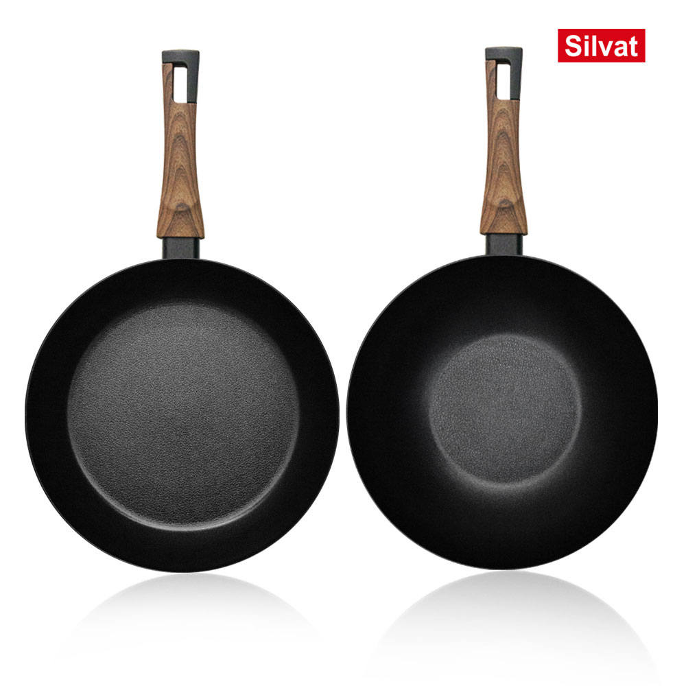 실바트 까리노 IH 인덕션 프라이팬 2종 세트 프라이팬 30cm + 궁중팬 30cm - 상품 이미지
