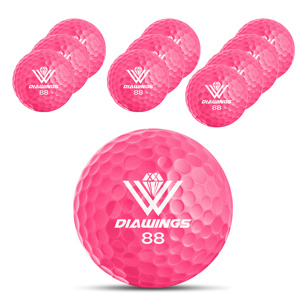 [10알] 다이아윙스 고반발 비거리 전용 장타 스크린골프공 M2 화이트 이미지 3