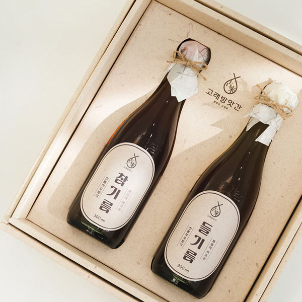 정1호 참기름 들기름 설 선물세트 300ml 통참깨 저온착유 행사 결혼답례품 - 상세 이미지 3