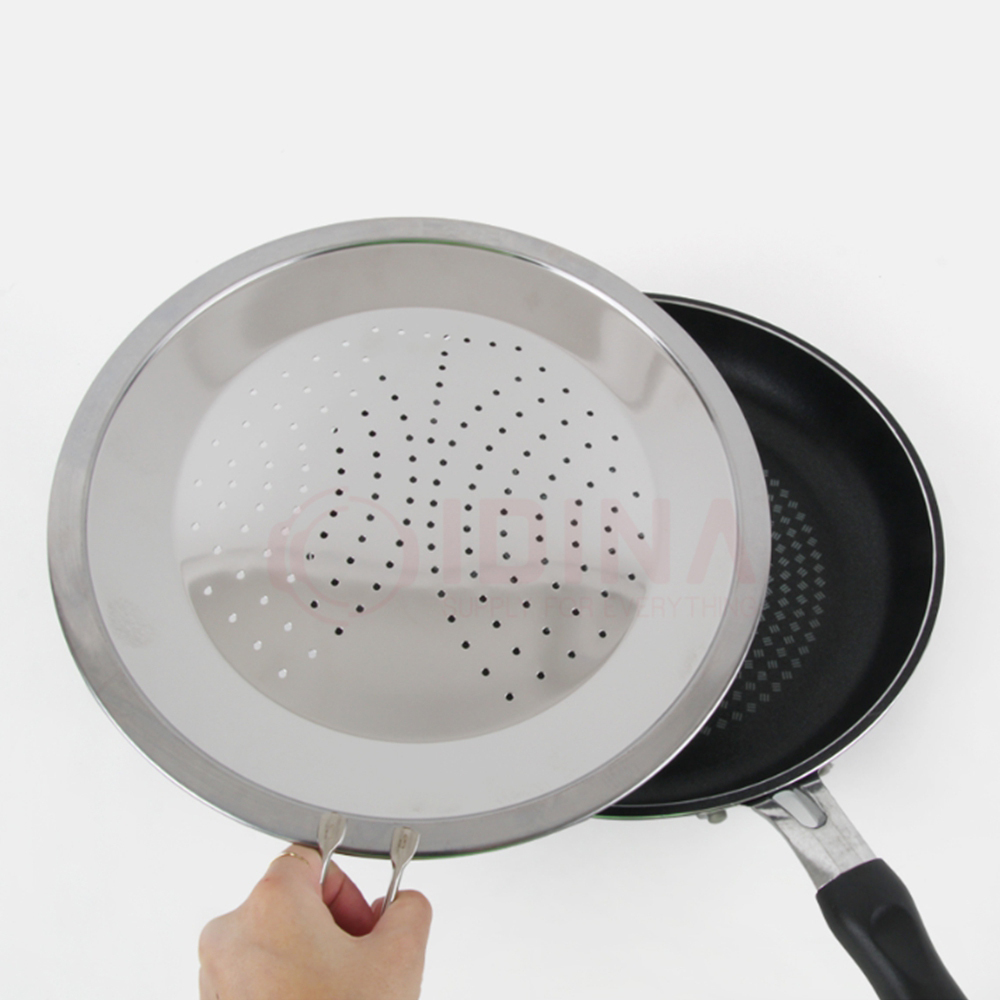 스텐 후라이팬덮개 기름방지망 30cm - 상품 이미지