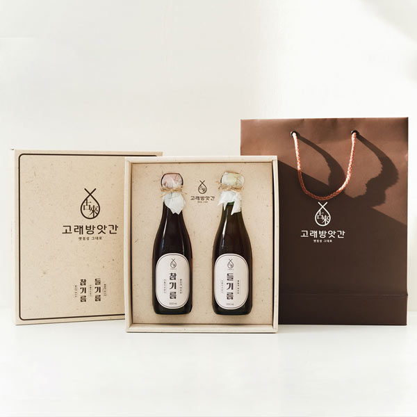 정1호 참기름 들기름 설 선물세트 300ml 통참깨 저온착유 행사 결혼답례품