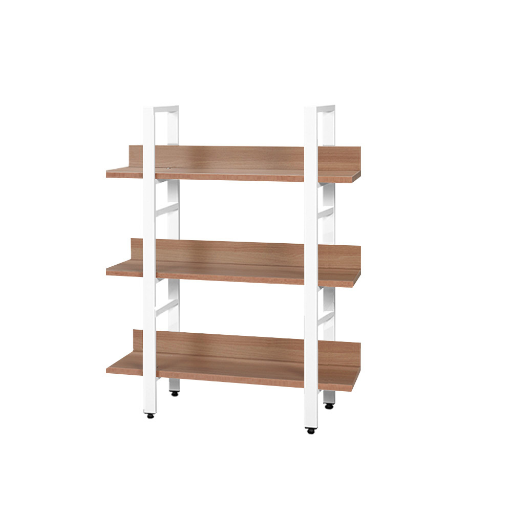 가로형깊은책장 거실서재화 와이드 가벽레아 프리미엄L자형 3단800 H 철제책장 오크