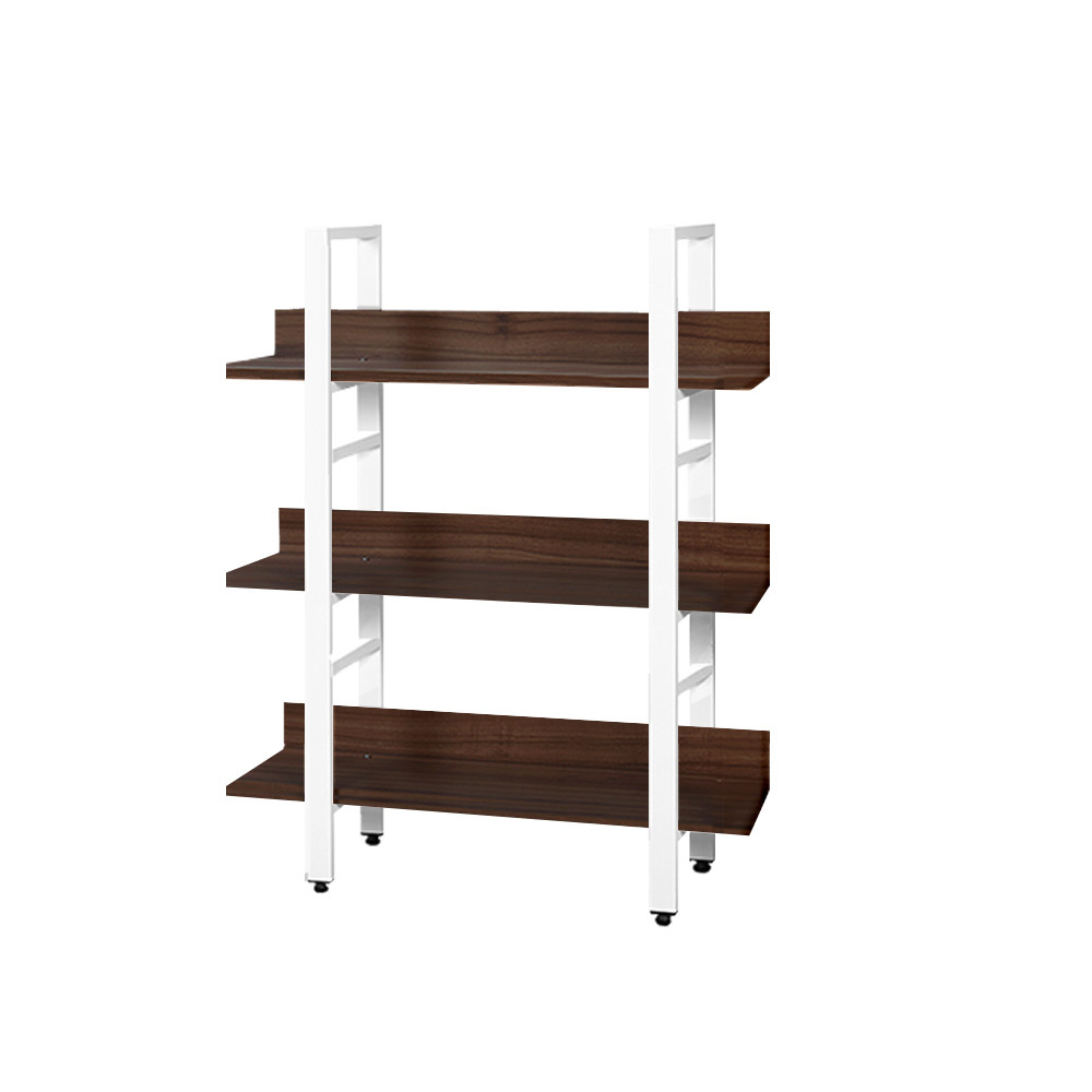 거실서재화책장 가로형깊은와이드 가벽레아 프리미엄L자형 3단800 H 철제책장 월넛