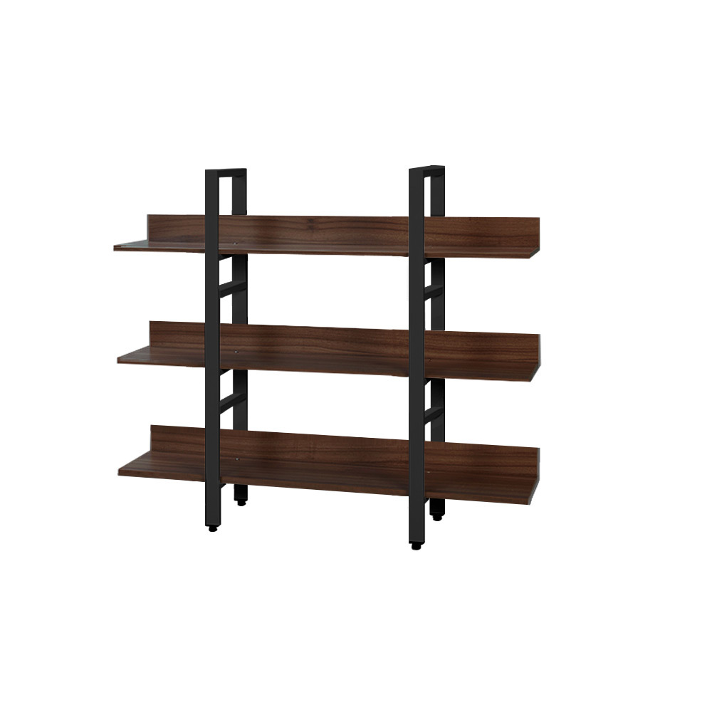 가로형깊은책장 거실서재화 와이드 가벽레아 프리미엄L자형 3단1200 B 철제책장 월넛