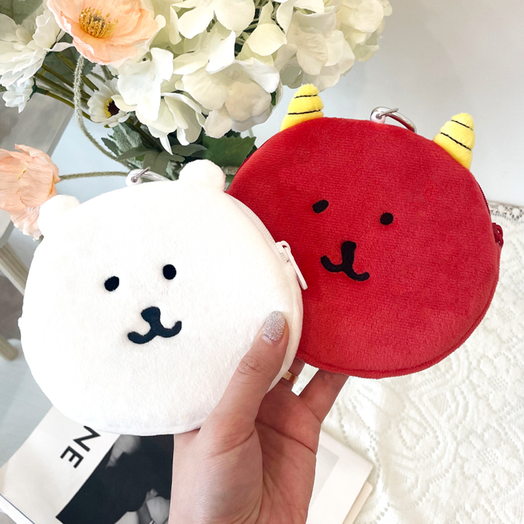 담곰이 얼굴 파우치 농담곰 릴패스 봉제 동전지갑 캐릭터 굿즈 - 상세 이미지 4