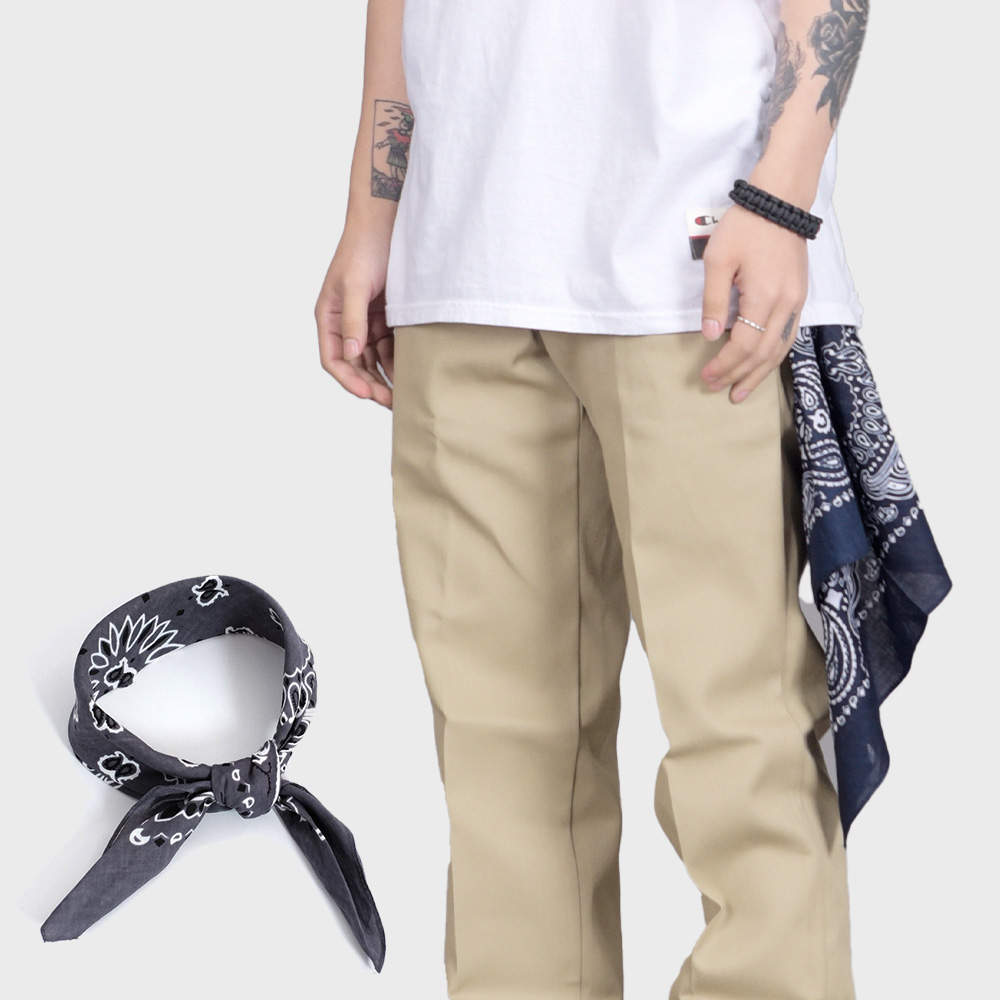 반다나 페이즐리 헤어밴드 스카프 손수건