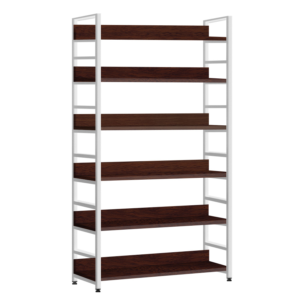 lp수납함책장 소파아이방 슬림가로소형레아 L자형 6단800 H 철제책장 월넛