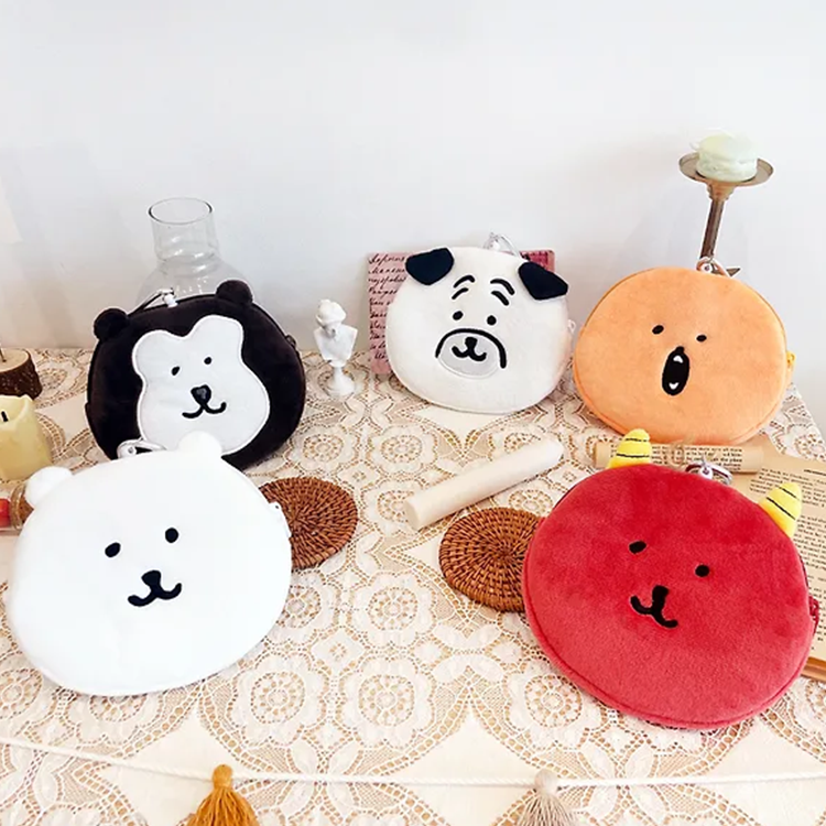 담곰이 얼굴 파우치 농담곰 릴패스 봉제 동전지갑 캐릭터 굿즈 - 상세 이미지 2