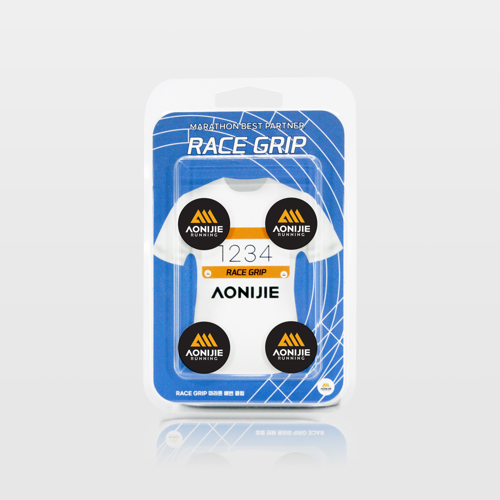 오니지 마라톤 배번호 고정 클립 트레일러닝 레이스그립 (4개 1세트)