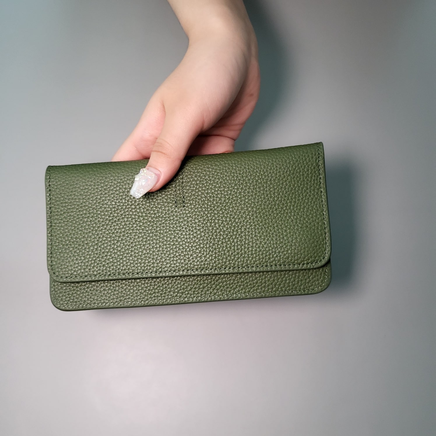 일본 엔화 베트남동 여행용 슬림 가죽 지폐지갑 제품 이미지