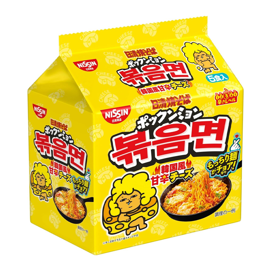 닛신 볶음면 야끼소바 매콤달콤 치즈 102g 5개입 일본직구