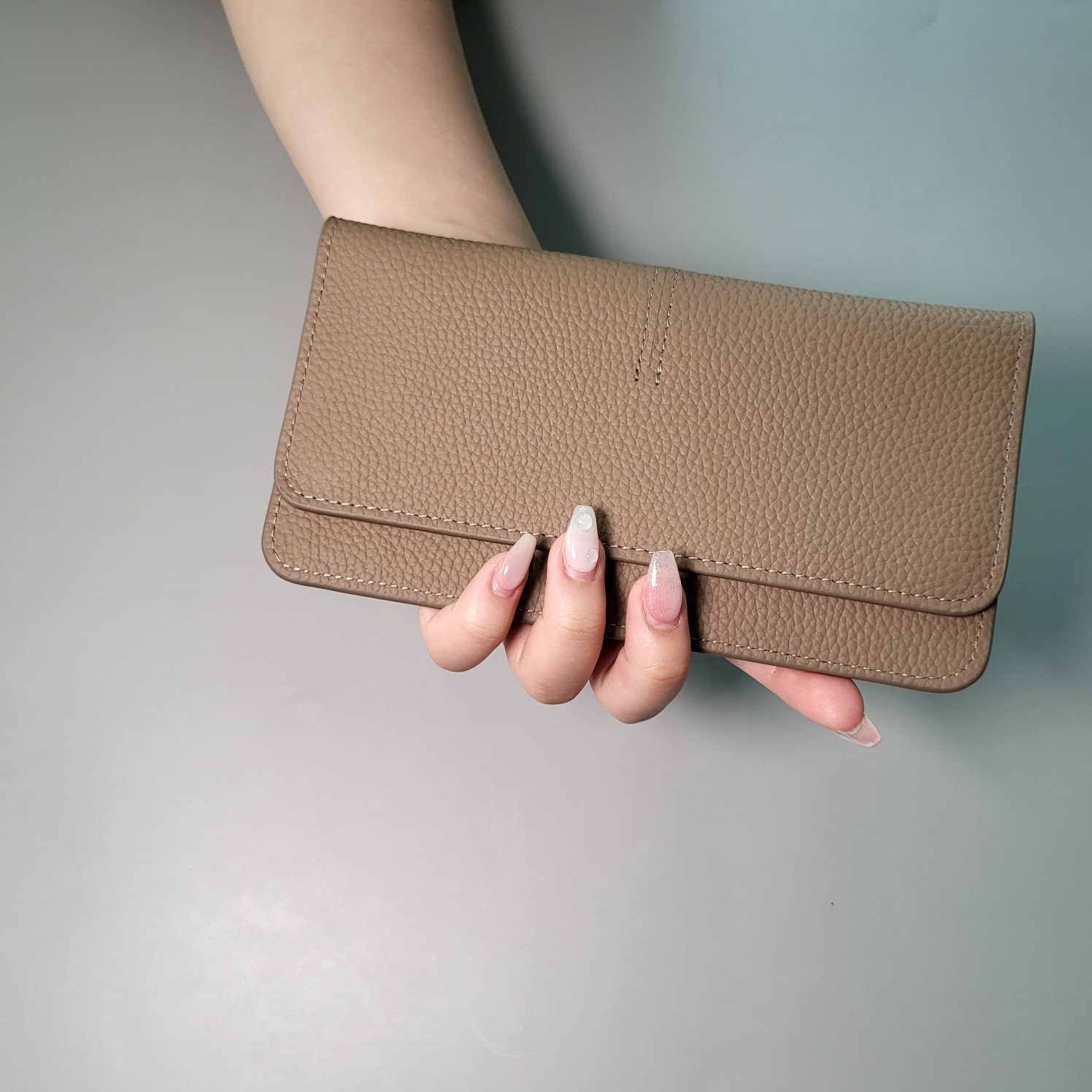 일본 엔화 베트남동 여행용 슬림 가죽 지폐지갑