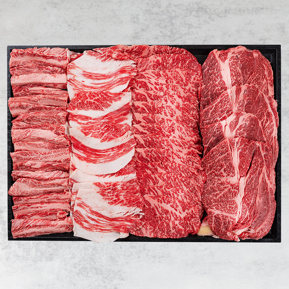 한우 ++1 투뿔 프리미엄 선물 모듬 등심 갈비살 꽃등심 세트