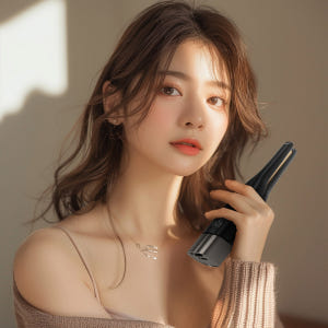 루모스 무선 미니 뿌리볼륨 고데기 앞머리 휴대용 C타입 충전 남자 매직기... 개봉기 | 실사용 후기 - 상품 이미지 4