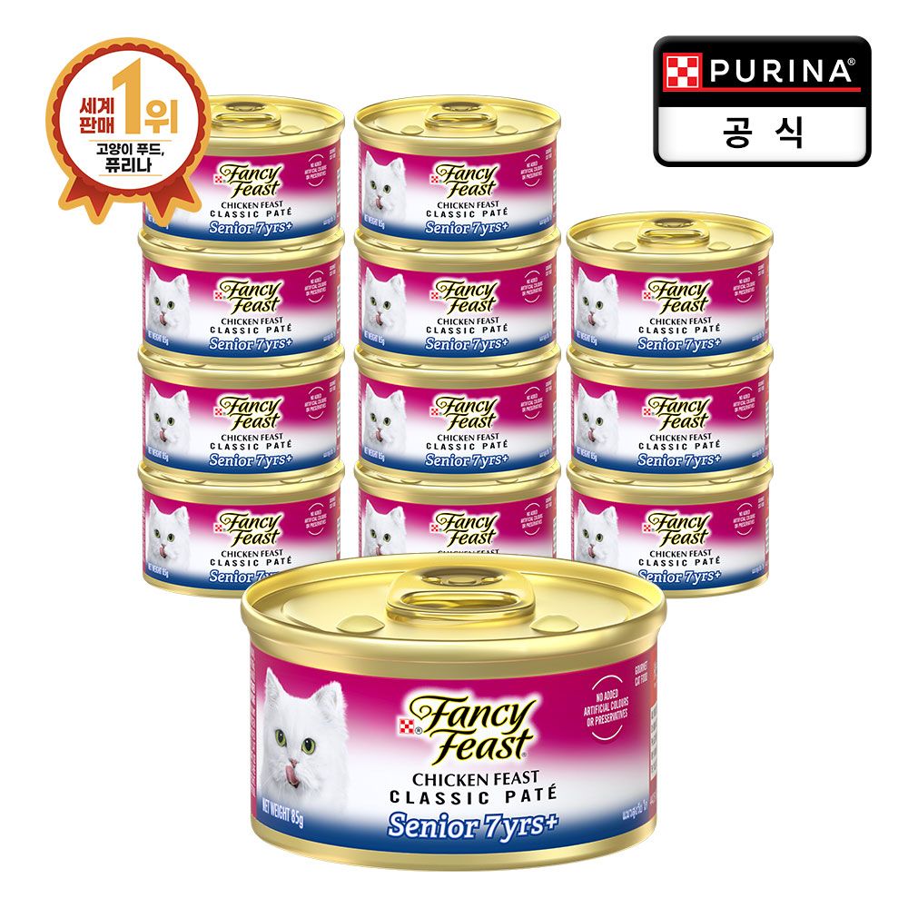 팬시피스트 화이트라벨 노령묘 치킨 85g x 12개 - 메인 이미지