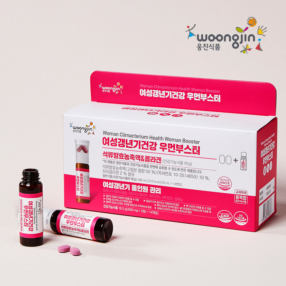 웅진 우먼부스터 갱년기건강 여성호르몬 에스트로겐 회화나무열매 이소플라본 14개입, 1개