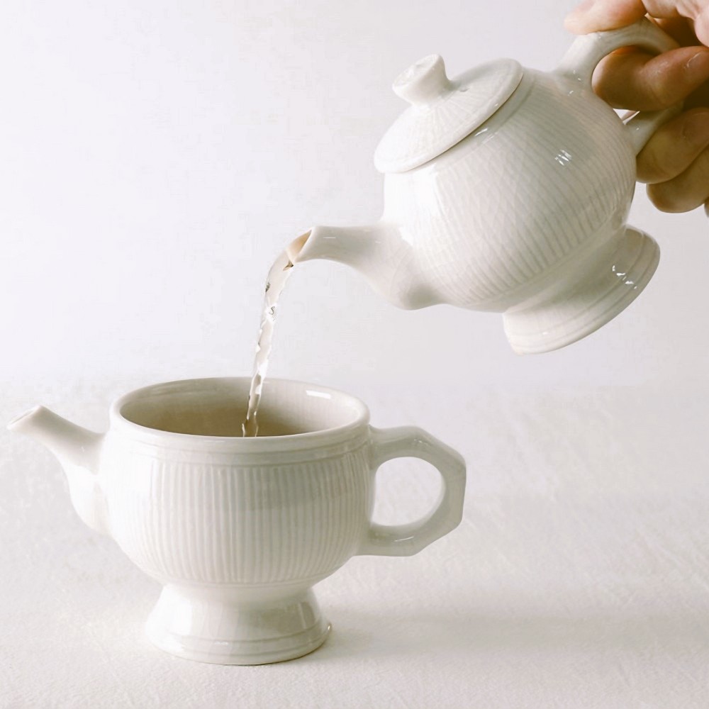 국산 수제 굽백자 3인 다도세트 전통 도자기 다기 차도구 다관 다구 용품 답례 선물