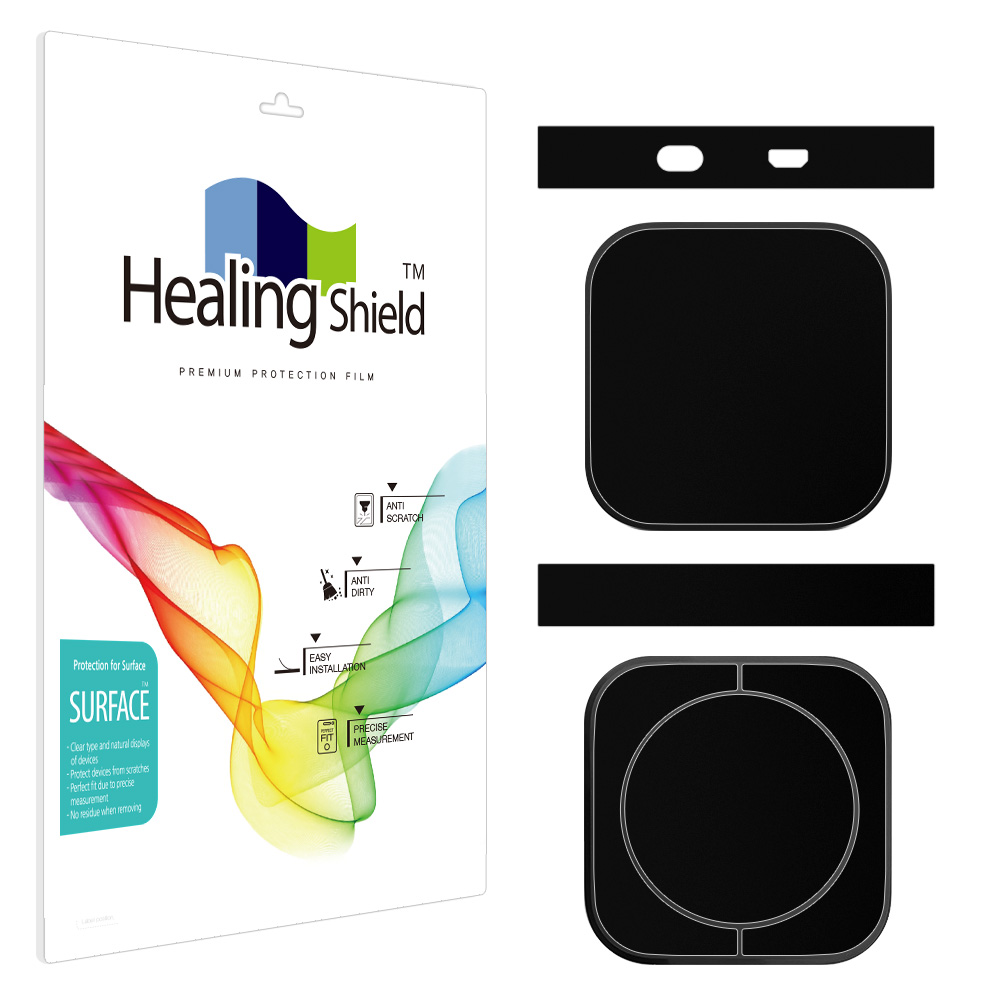 애플TV 7세대 WiFi 본체 블랙 외부보호필름 세트