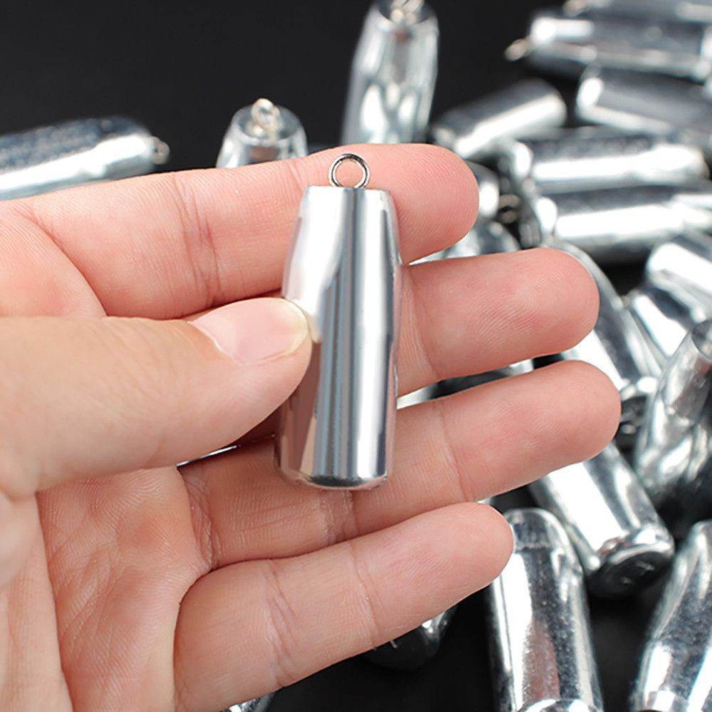 고리 봉돌 원투 구멍추 고리추 회전 강철추 낚시 광어 다운샷 8호 8개 세트 - 상세 이미지 3