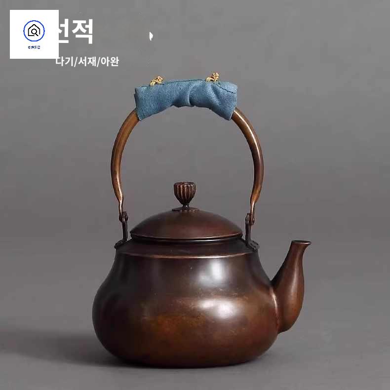 구리주전자 다도 동주전자 스토브 티포트 술주전자 - 상품 이미지