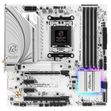 ASRock B650M PG Riptide WiFi White 에즈윈 애즈락 컴퓨터 메인보드