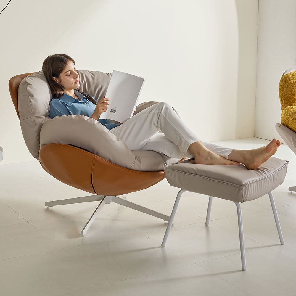 1인용 실리콘가죽 안락 수유 의자 360도 회전 쇼파 SF-001