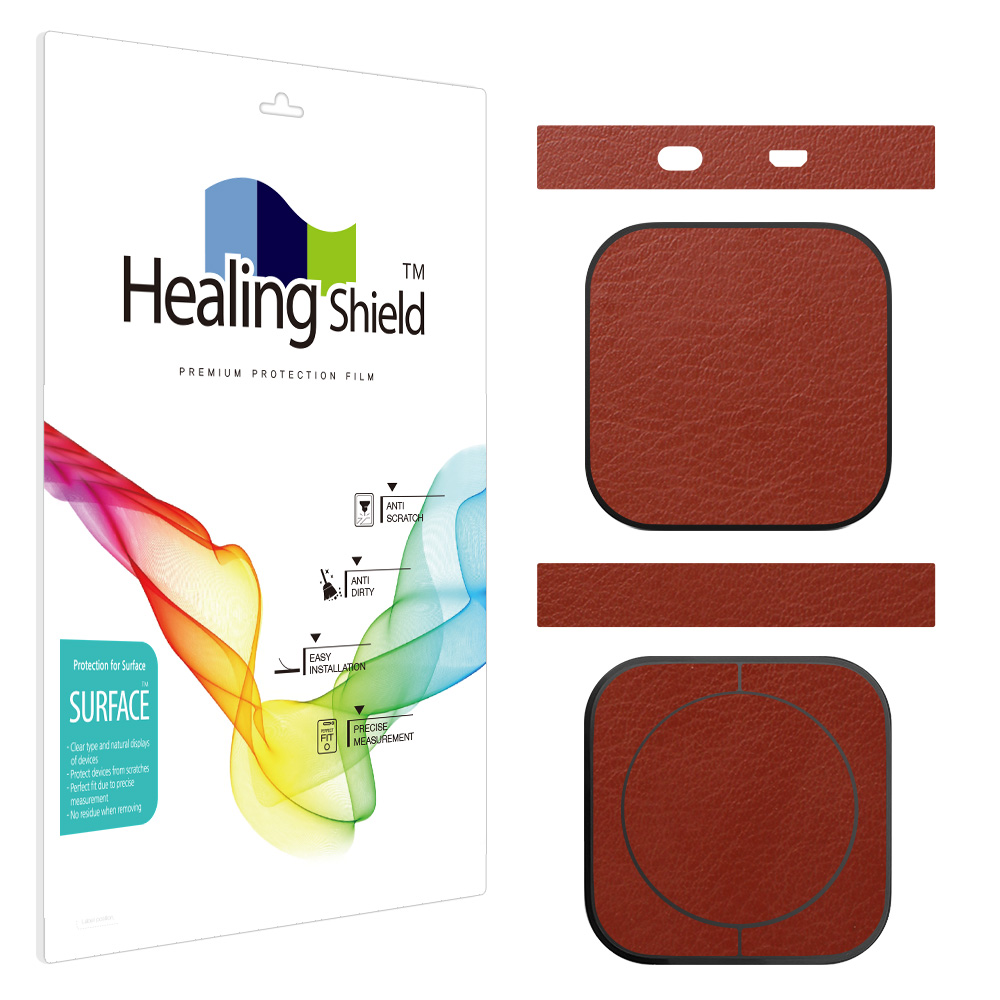 애플TV 7세대 WiFi 본체 레더브라운 외부보호필름 세트