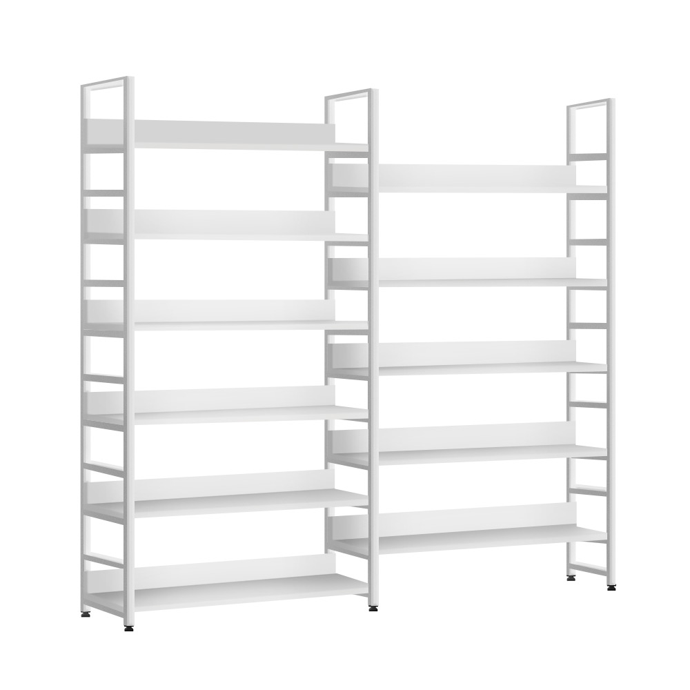 엘레나 5단1200 와이드 수납책장 화이트