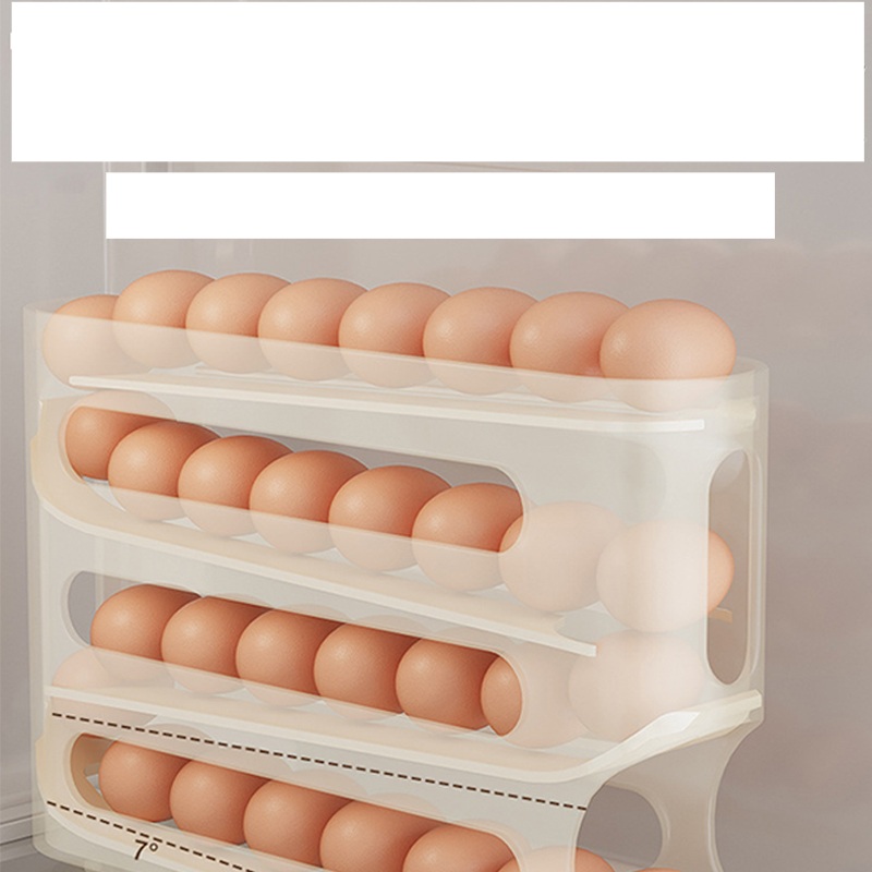 계란보관용기 정리함 수납 디스펜서 보관통 냉장고 선반 - 상품 이미지