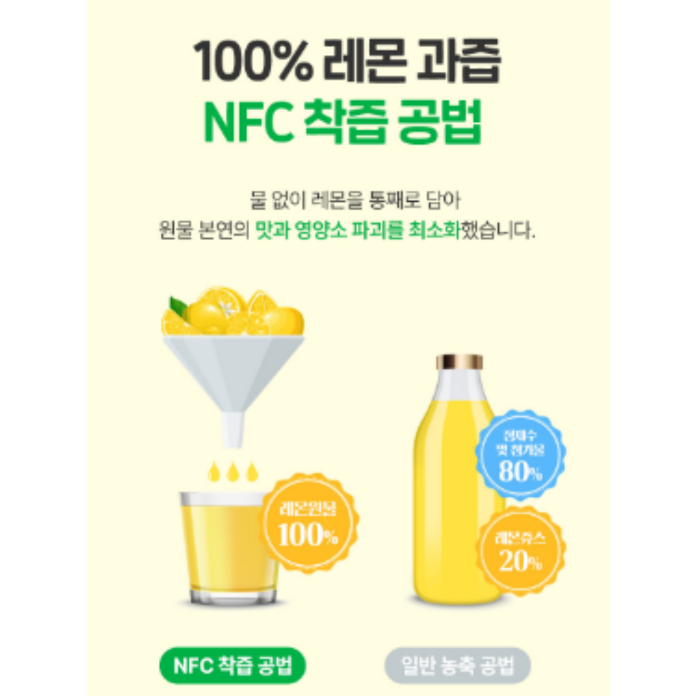 유기농 레몬즙 100% 3박스(총42포) 레몬수 스틱 만들기 레몬물 효능 - 상세 이미지 4