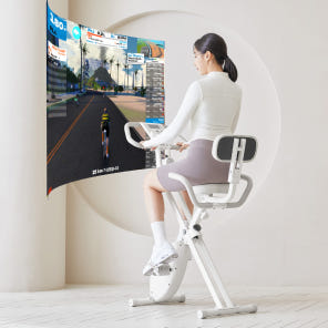 엑사이더 리얼 실내자전거 등받이형 즈위프트 접이식 헬스 스피닝 사이클 센서 바이크 운동