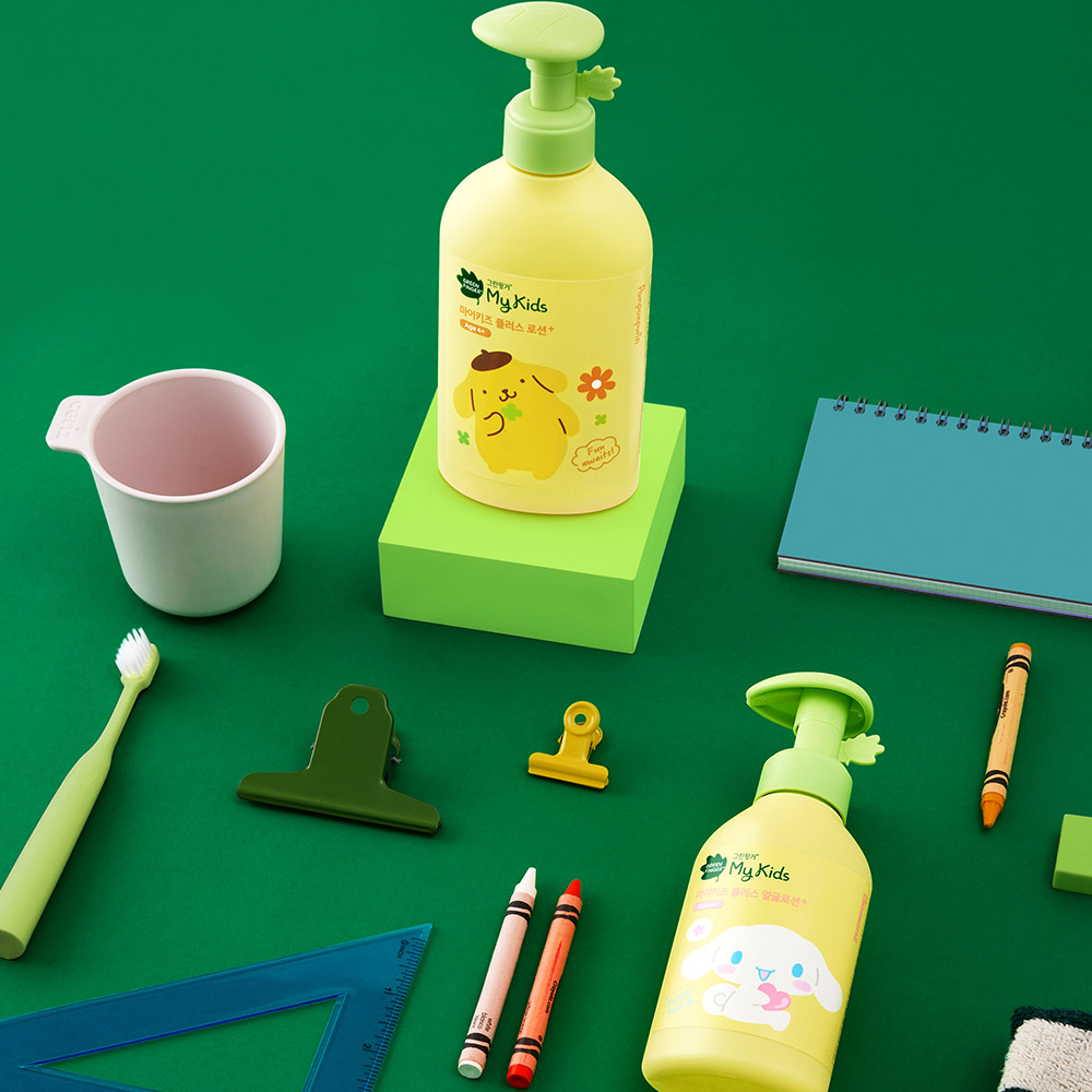 그린핑거 마이키즈 플러스 산리오 워시 320ml+샴푸 320ml 외 / 키즈용 어린이용 스킨케어