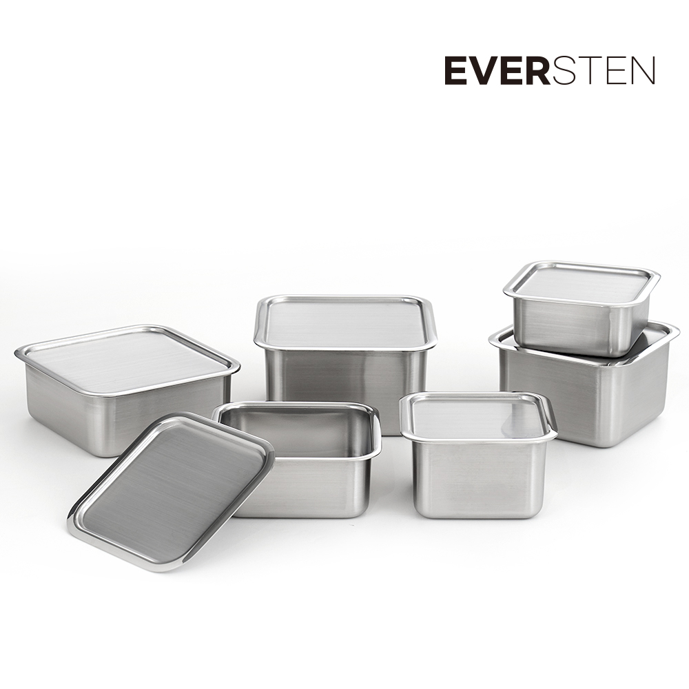 에버스텐 큐브 6종 풀세트 올스텐 사각 김치통 반찬통