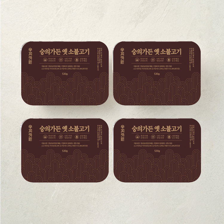 [숭의가든] 서울식 옛 소불고기 선물세트 (530g 4팩)