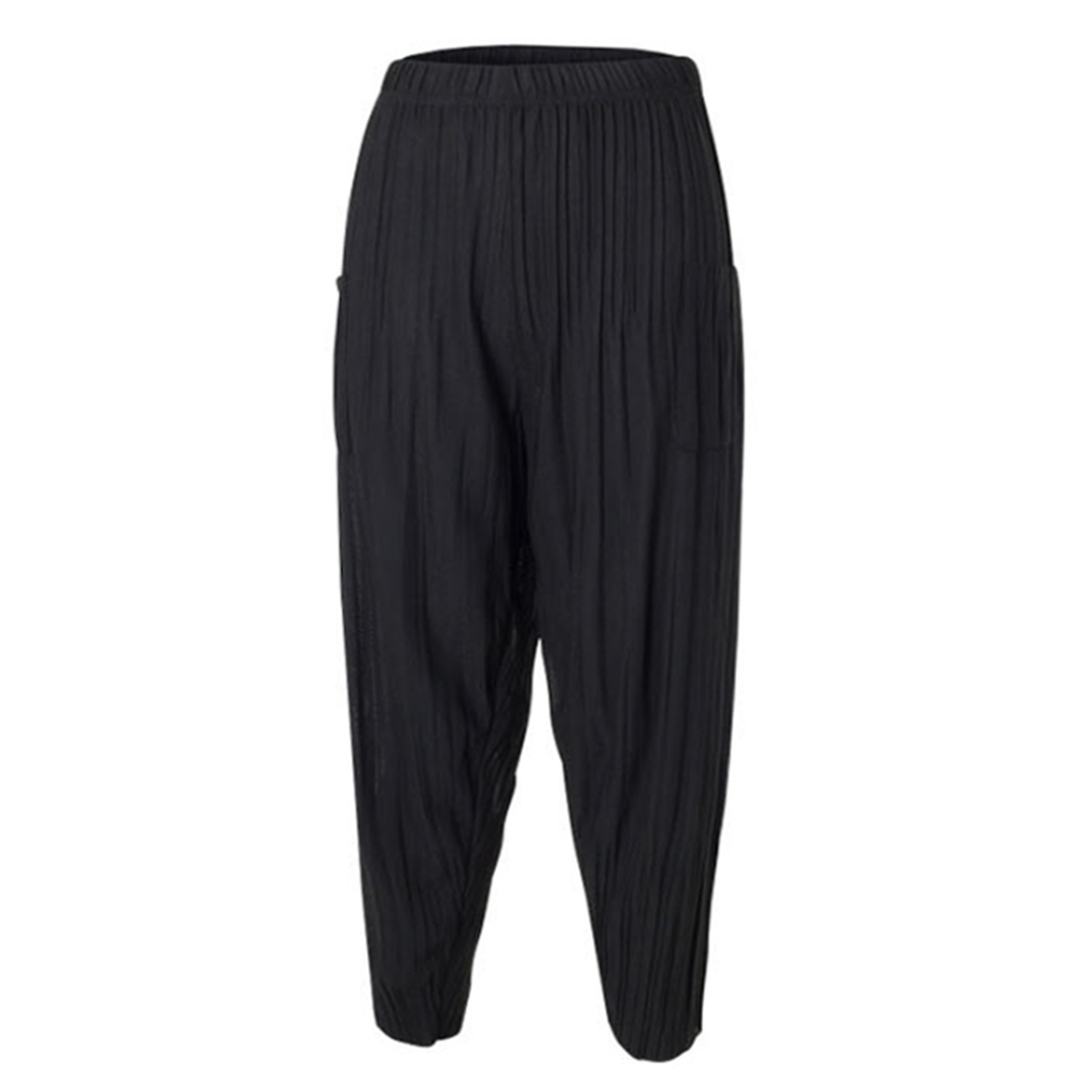 촌캉스룩 어르신 아줌마 바지 할매옷 할머니 고무줄 배기팬츠 - 상세 이미지 4