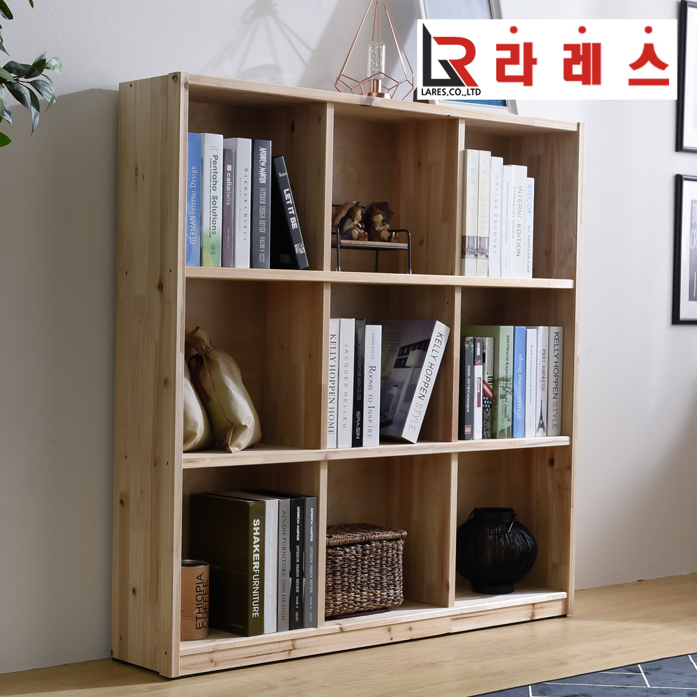 프라임 삼나무 3단 1200 책장 - 메인 이미지