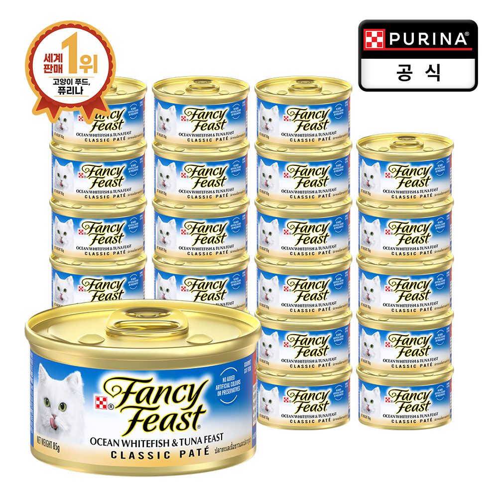 팬시피스트 화이트라벨 참치와 흰살생선 85g x 24개 - 메인 이미지